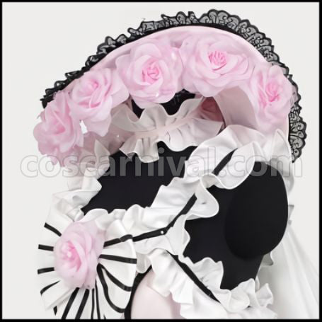 Black Butler Ciel Lady's Ball Gown Cosplay Costume coscarnival - Collar Design