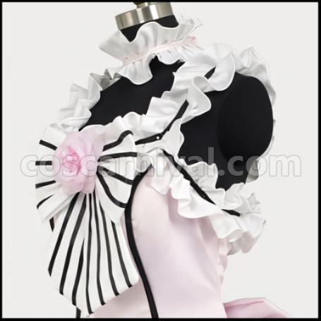Black Butler Ciel Lady's Ball Gown Cosplay Costume coscarnival - Hem Detail