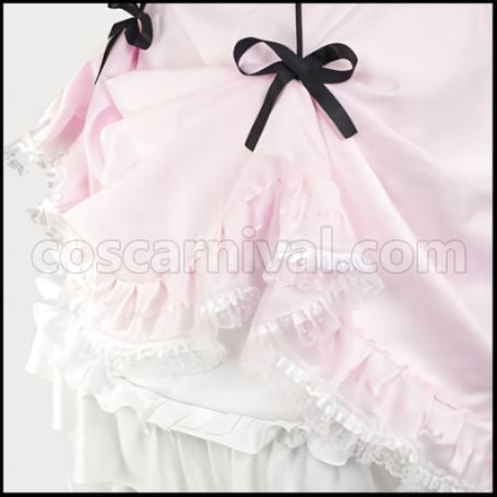 Black Butler Ciel Lady's Ball Gown Cosplay Costume coscarnival - Material Texture