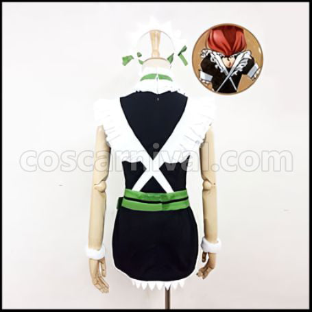 Love Live! Rin Hoshizora Maid Outfit Mogyutto love de Sekkin Chuu! Cosplay Costume coscarnival - Side Profile