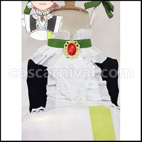 Love Live! Rin Hoshizora Maid Outfit Mogyutto love de Sekkin Chuu! Cosplay Costume coscarnival - Detail Close-up