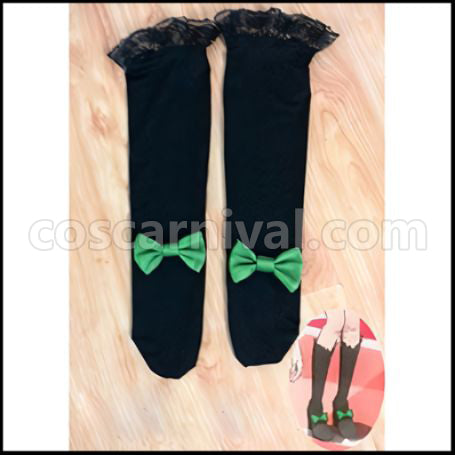 Love Live! Rin Hoshizora Maid Outfit Mogyutto love de Sekkin Chuu! Cosplay Costume coscarnival - Cuff Style