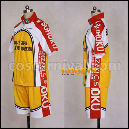 Yowamushi Pedal Sohoku High School Cycling Club Uniform Cosplay Costume coscarnival - Back View