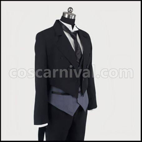 Black Butler Sebastian Butler Outfit Cosplay Costume coscarnival - Collar Design