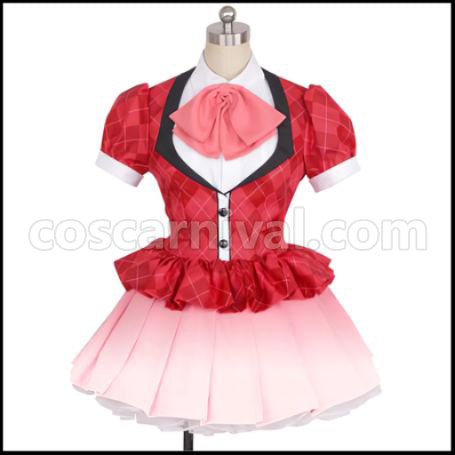 Zombieland Saga Sakura Minamoto Cosplay Costume coscarnival - Front View