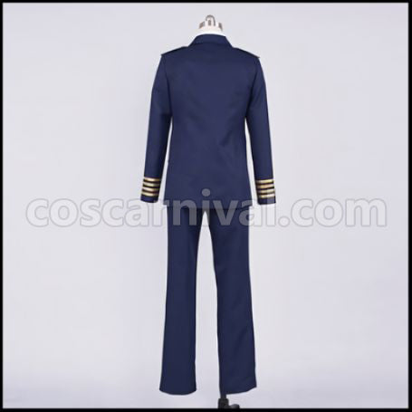 Uta no Prince-sama Shining Airlines Senior Pilot Cosplay Costume Shining AirlinesVer.Q SeniorVer.Q coscarnival - Cuff Style
