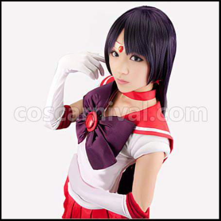 Sailor Moon Rei Hino Sailor Mars Cosplay Costume coscarnival - Side Profile