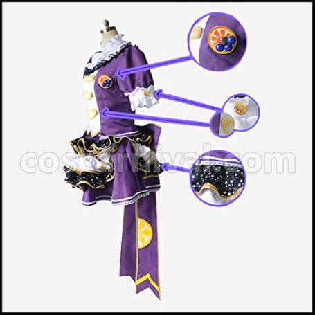 Love Live! SR April Fruit Parlor Edition Awakening After Nozomi Tojo Cosplay Costume coscarnival - Side Profile