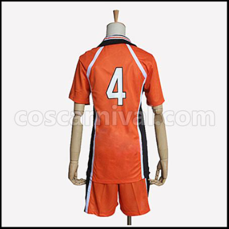 Haikyuu!! Karasuno High School Volleyball Club Member Yu Nishinoya Uniform Cosplay Costume coscarnival - Back View