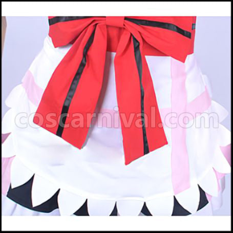 Love Live! Nico Yazawa Maid Outfit Mogyutto love de Sekkin Chuu! Cosplay Costume coscarnival - Collar Design