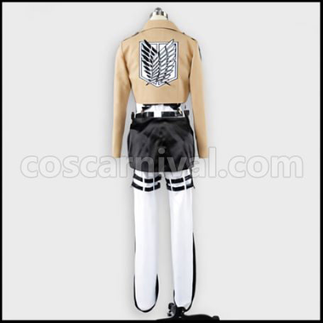 Attack on Titan Survey Corps Squad Leader Levi Cosplay Costume ver3 coscarnival - Material Texture