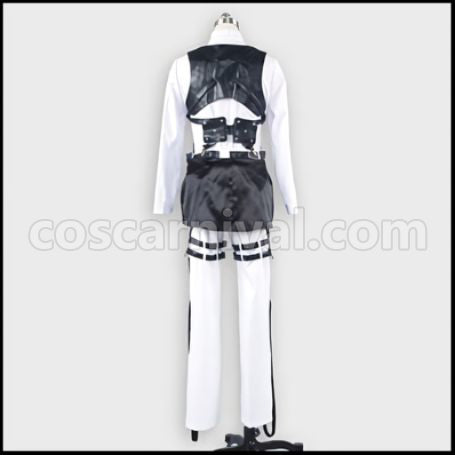 Attack on Titan Survey Corps Squad Leader Levi Cosplay Costume ver3 coscarnival - Color and Pattern