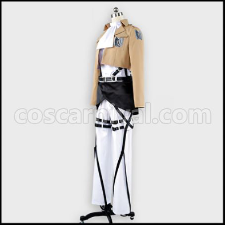 Attack on Titan Survey Corps Squad Leader Levi Cosplay Costume ver3 coscarnival - Cut and Style