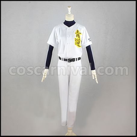 Ace of Diamond Seido High School Eijun Sawamura Cosplay Costume coscarnival - Front View