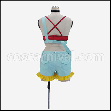 Love Live! Summer Colored Smile 1,2,Jump! Rin Hoshizora Cosplay Costume coscarnival - Side Profile