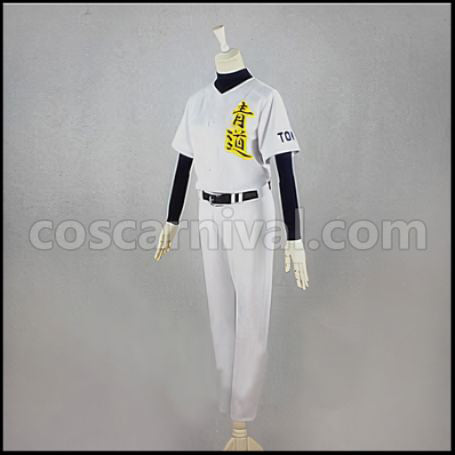 Ace of Diamond Seido High School Eijun Sawamura Cosplay Costume coscarnival - Back View