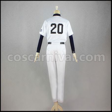 Ace of Diamond Seido High School Eijun Sawamura Cosplay Costume coscarnival - Side Profile