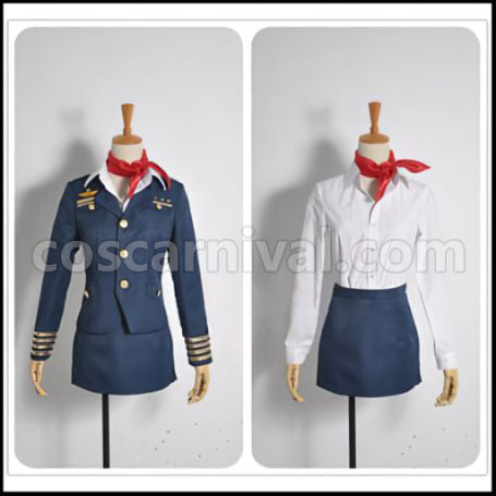 Uta no Prince-sama Shining Airlines Tsukimiya Ringo Cosplay Costume coscarnival - Front View