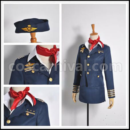 Uta no Prince-sama Shining Airlines Tsukimiya Ringo Cosplay Costume coscarnival - Back View