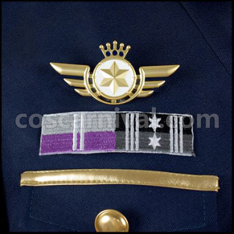 Uta no Prince-sama Shining Airlines Senior Pilot Cosplay Costume Shining AirlinesVer.Q SeniorVer.Q coscarnival - Collar Design