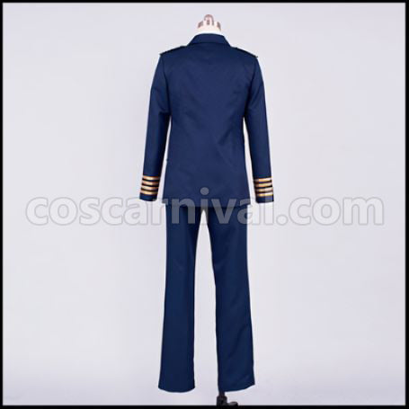 Uta no Prince-sama Shining Airlines Senior Pilot Cosplay Costume Shining AirlinesVer.Q SeniorVer.Q coscarnival - Cuff Style