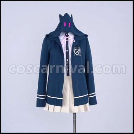 Super Danganronpa 2 Goodbye Despair Chiaki Nanami Cosplay Costume coscarnival - Front View