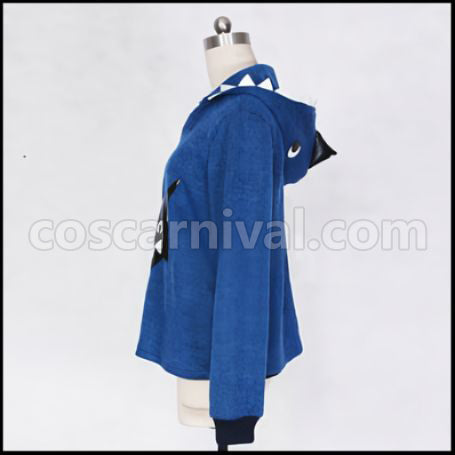Free! Rin Matsuoka Shark Hoodie Cosplay Costume coscarnival - Back View