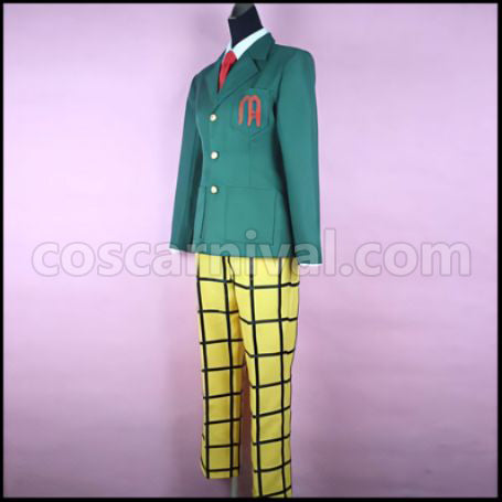 Yowamushi Pedal Makishima Yuusuke Sohoku High School Uniform Cosplay Costume coscarnival - Back View