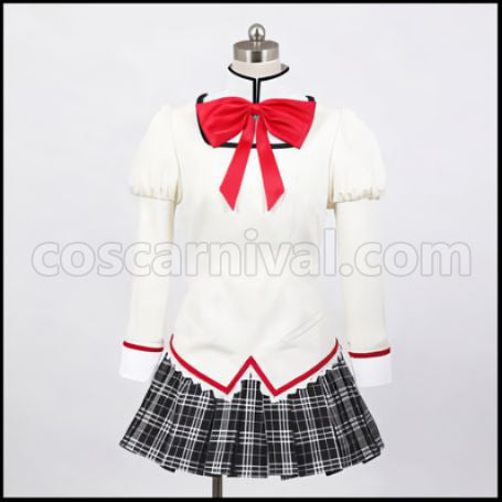 Mahou Shoujo Madoka Magica Kaname Madoka Mitakihara Middle School Girls' Uniform Cosplay Costume by coscarnival - Front View