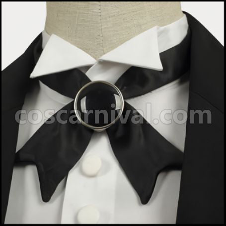 Black Butler II Claude Faustus Costume + Wig 2 Piece Set coscarnival - Collar Design