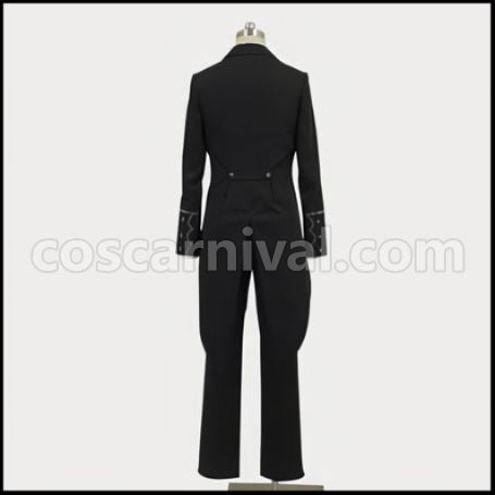 Black Butler II Claude Faustus Costume + Wig 2 Piece Set coscarnival - Color and Pattern