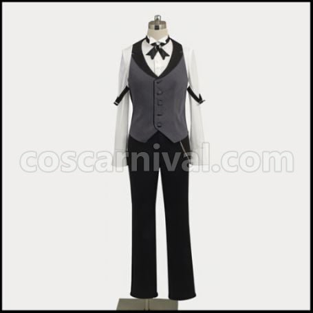 Black Butler II Claude Faustus Costume + Wig 2 Piece Set coscarnival - Cut and Style