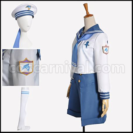 Free! Bessatsu spoon.2Di Haruka Nanase Sailor Suit Cosplay Costume coscarnival - Detail Close-up