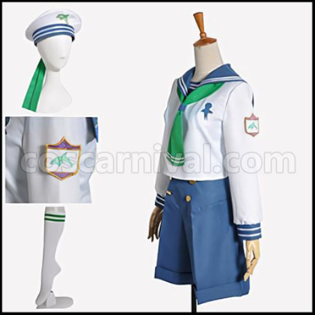 Free! Bessatsu spoon.2Di Makoto Tachibana Sailor Suit Cosplay Costume coscarnival - Front View
