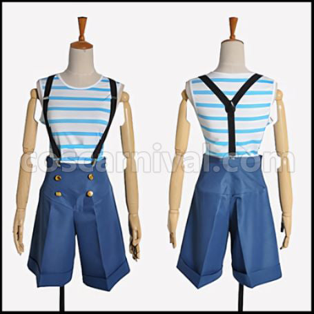 Free! Bessatsu spoon.2Di Rin Matsuoka Sailor Suit Cosplay Costume coscarnival - Back View