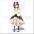 Uma Musume Pretty Derby King Halo White and Noble Encouragement Outfit Cosplay Costume coscarnival - Front View