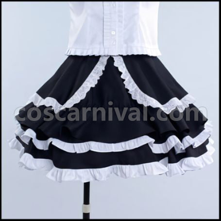 Danganronpa: Trigger Happy Havoc Celestia Ludenberg Cosplay Costume coscarnival - Side Profile