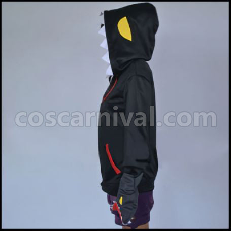 Free! Rin Matsuoka Shark Black Cosplay Costume coscarnival - Back View