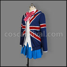 Kin-iro Mosaic Karen Kujo Cosplay Costume coscarnival - Side Profile
