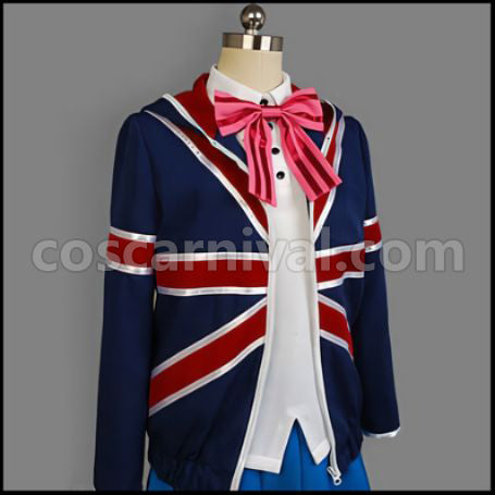 Kin-iro Mosaic Karen Kujo Cosplay Costume coscarnival - Material Texture