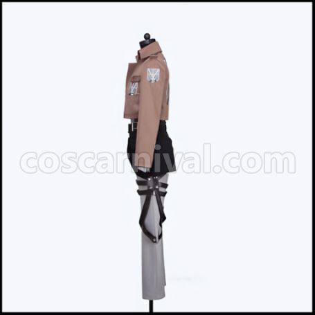 Attack on Titan Trainee Corps Eren Yeager Cosplay Costume coscarnival - Side Profile