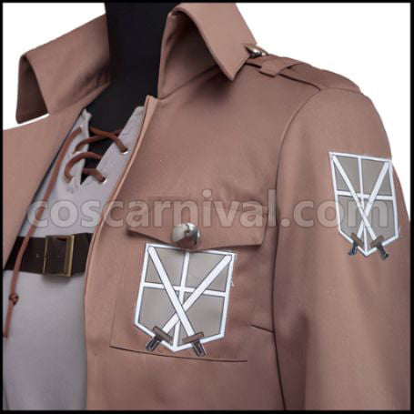 Attack on Titan Trainee Corps Eren Yeager Cosplay Costume coscarnival - Material Texture