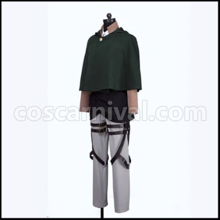 Attack on Titan Survey Corps Uniform Cosplay Costume coscarnival - Back View