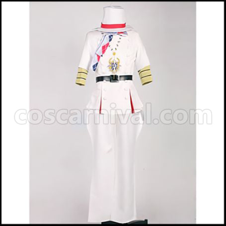 Uta no Prince-sama Maji LOVE 2000% White Badge Sho Kurusu Cosplay Costume coscarnival - Front View