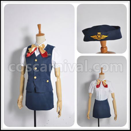 Uta no Prince-sama Shining Airlines Nanami Haruka Cosplay Costume coscarnival - Back View