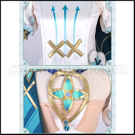 Genshin Impact Faruzan Cosplay Costume coscarnival - Side Profile
