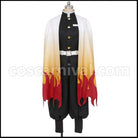 Demon Slayer: Kimetsu no Yaiba Flame Pillar Kyojuro Rengoku Cosplay Costume coscarnival - Front View