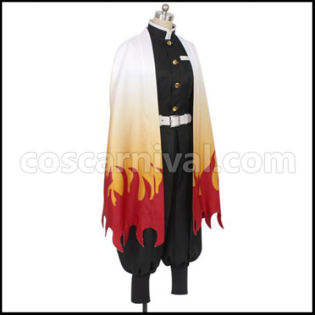 Demon Slayer: Kimetsu no Yaiba Flame Pillar Kyojuro Rengoku Cosplay Costume coscarnival - Back View