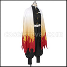 Demon Slayer: Kimetsu no Yaiba Flame Pillar Kyojuro Rengoku Cosplay Costume coscarnival - Back View
