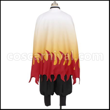 Demon Slayer: Kimetsu no Yaiba Flame Pillar Kyojuro Rengoku Cosplay Costume coscarnival - Detail Close-up